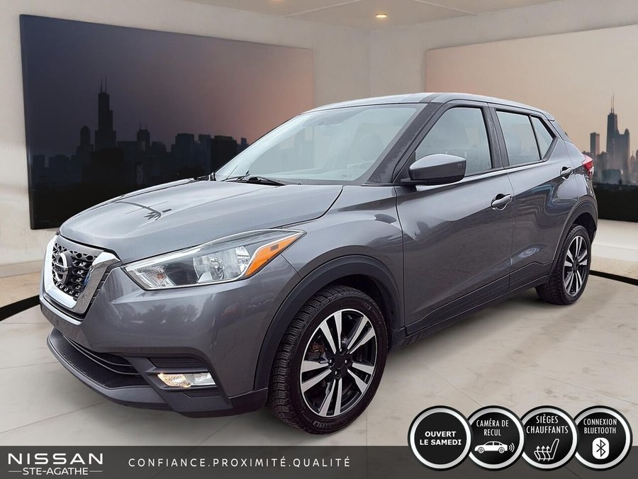 Nissan Kicks SV TA | 75 640 KM | CAMÉRA DE RECUL | CLIMATISATION AUTOMATIQUE | ACCÈS SANS CLÉ 2019 Gris