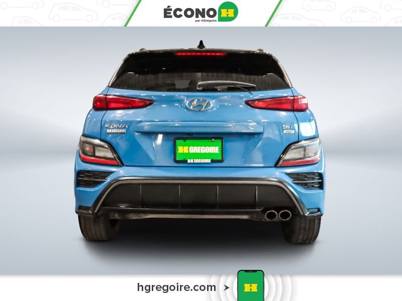 Hyundai Kona 822726 | N Line AWD AUTO GR ÉLEC A/C BLUETOOTH CAMÉRA MAGS 2022 Bleu Laval - photo #6