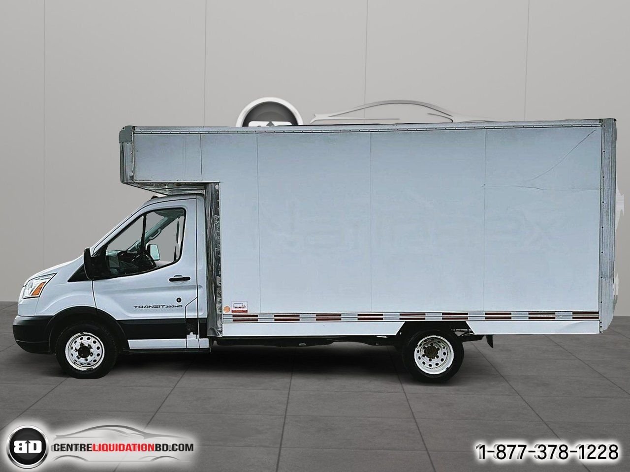 Ford TRANSIT CUTAWAY BOITE 14 PIEDS | A8010 2018 Blanc Granby - photo #5