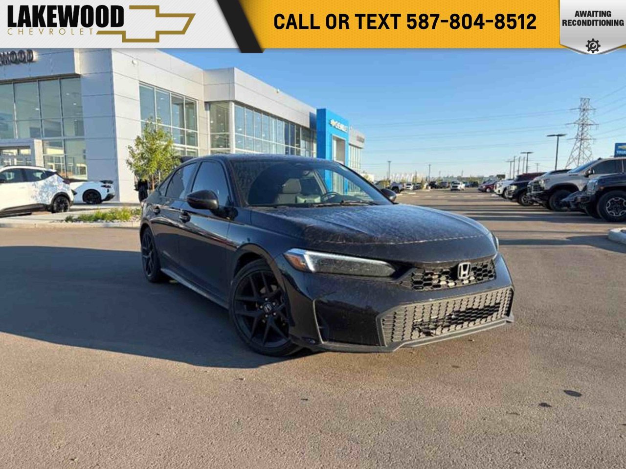 2025 Honda Civic Sedan Sport CVT Black Sherwood Park - photo #0