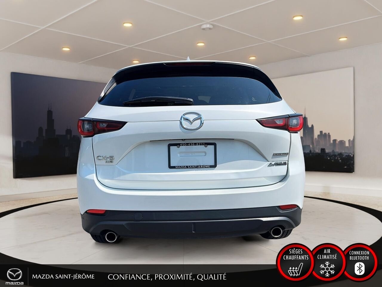 Mazda CX-5 GS LUXURY | TOIT OUVRANT | AWD | CUIR | 2023 Blanc Saint-Jérôme - photo #6