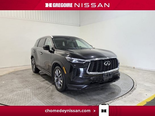 2025 Infiniti QX60 LUXE AWD Cuir Toit Pano Caméra Mags Carplay Black