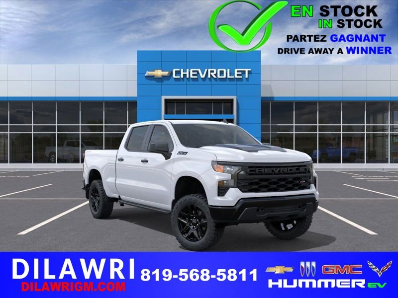 CHEVROLET Silverado 1500 Custom Trail Boss cabine multiplace 4RM 157 po 2026 Blanc sommet Gatineau - photo #0