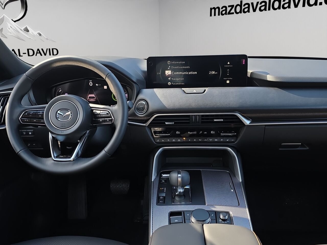 2026 Mazda CX-90 PHEV GT PHEV, toit pano, cuir, sièges ventilés Jet Black Mica Val-David - photo #7