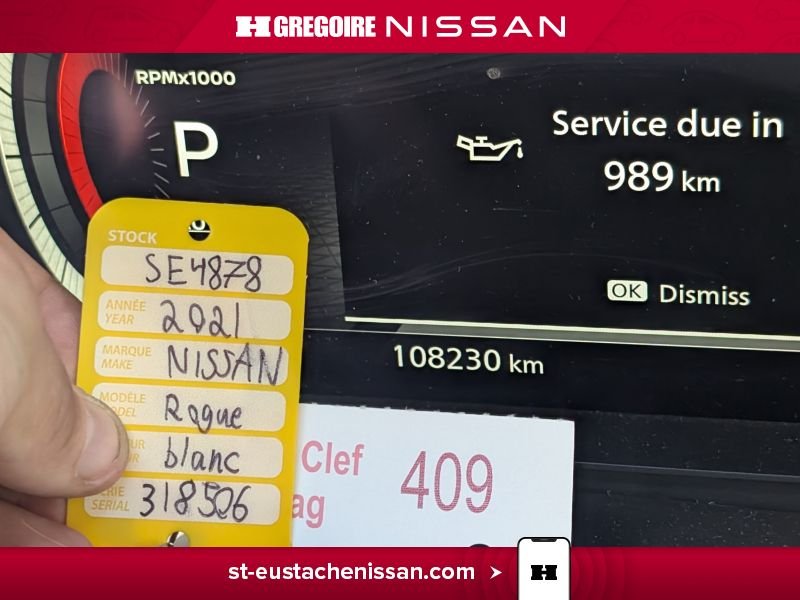 Nissan Rogue SE4878 | Platinum AWD CUIR DEM. A DISTANCE APPLE CARPLAY 2021 Blanc Laval - photo #12