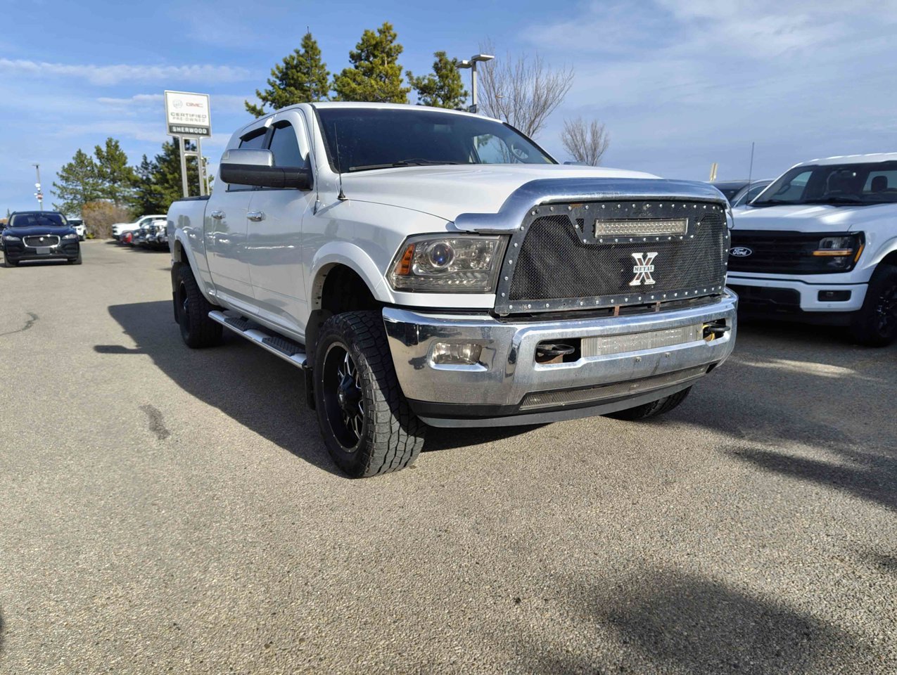 2013 Ram 2500 4WD Mega Cab 160.5 Laramie White Sherwood Park - photo #2