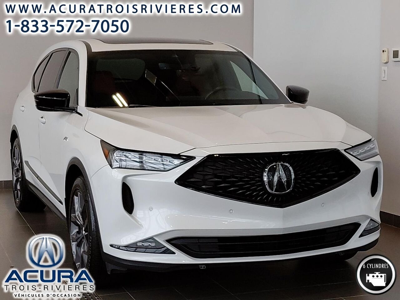 2024 Acura MDX A-SPEC TRACTION INTÉGRALE White Trois-Rivières - photo #1