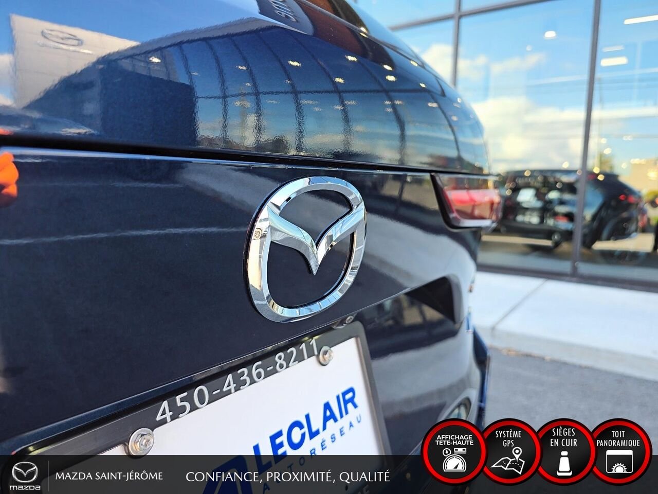 Mazda CX-90 hybride rechargeable GT | TOIT OUVRANT | CUIR | AWD | 2024 Bleu Saint-Jérôme - photo #7