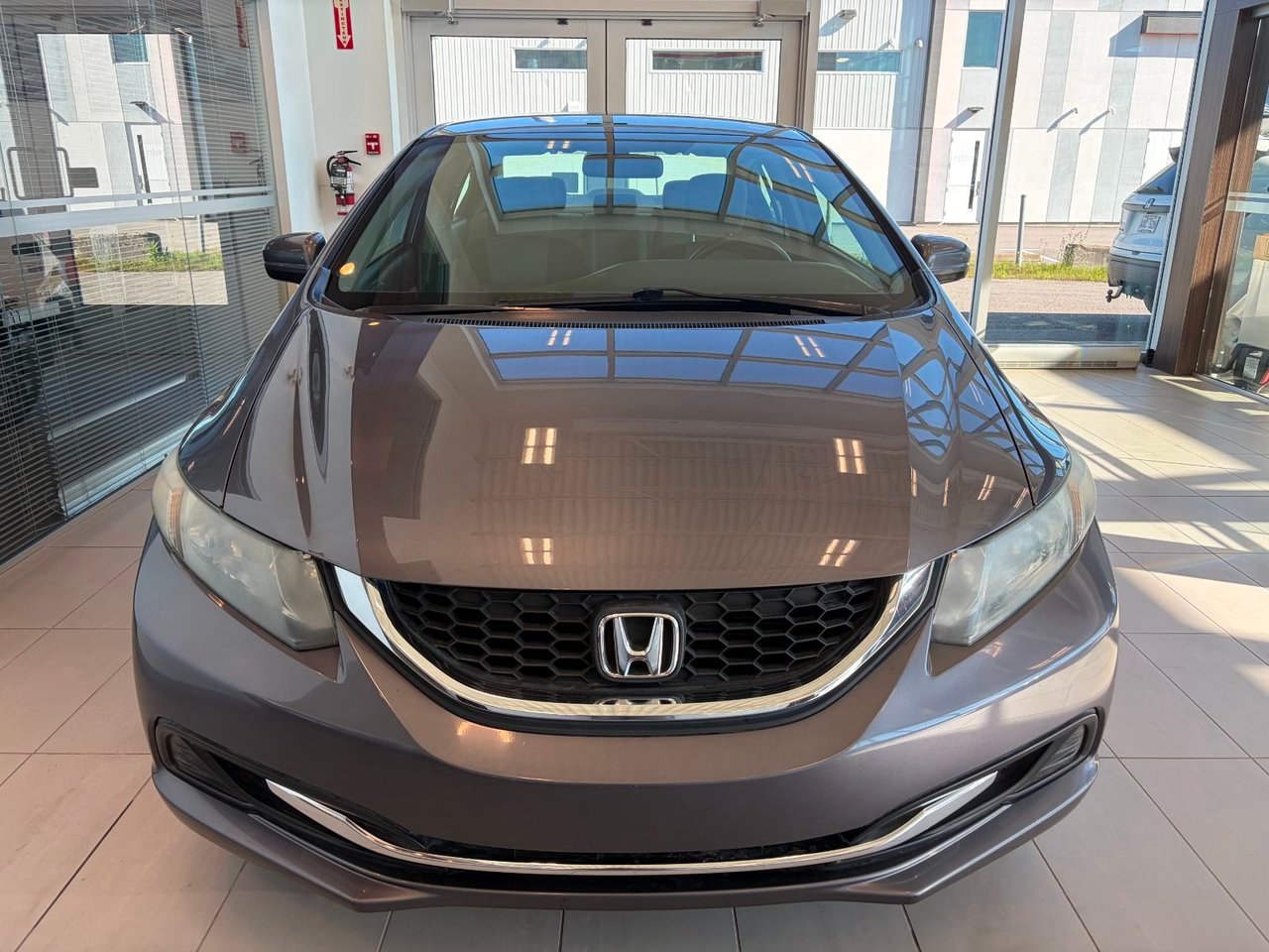 Honda Civic Sedan 2015 Gris Notre-Dame-des-Prairies - photo #2