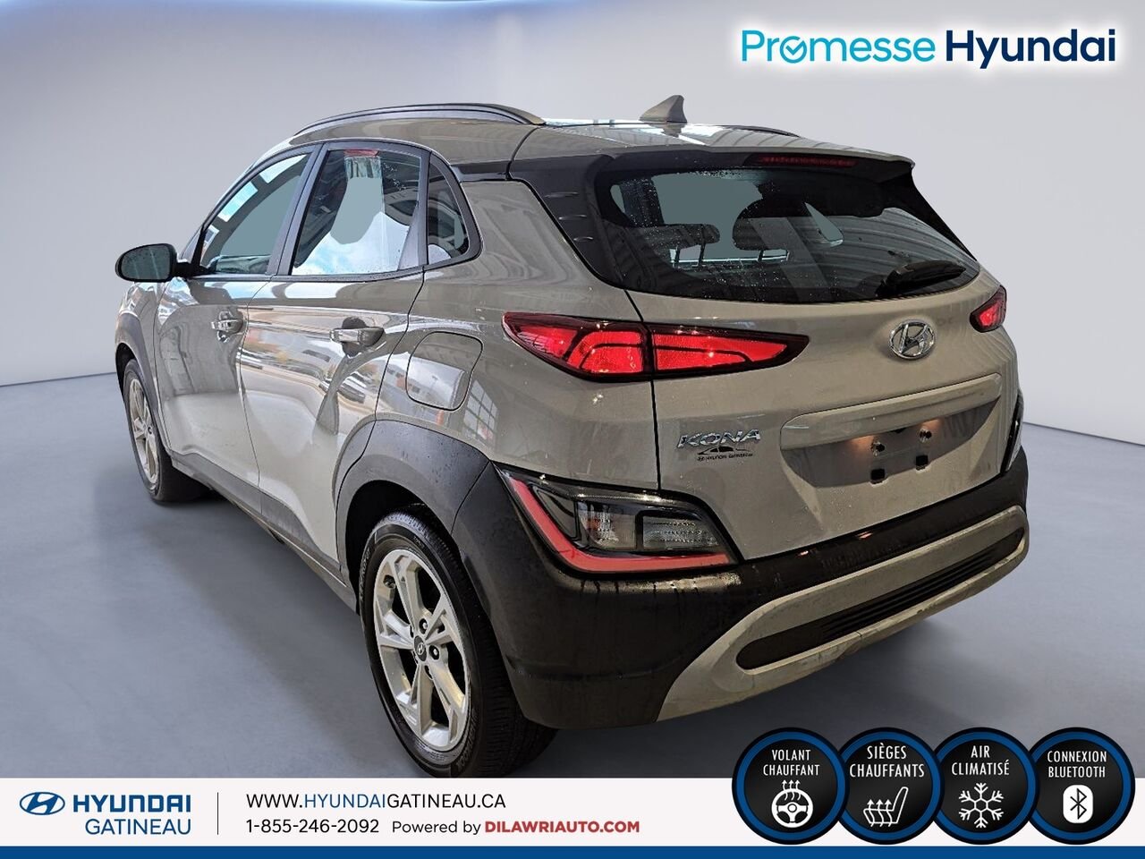 Hyundai Kona 2.0L Preferred TA*** sieges chauffants , volant chauffants, bas millage*** 2023 Noir Ottawa & Gatineau - photo #3