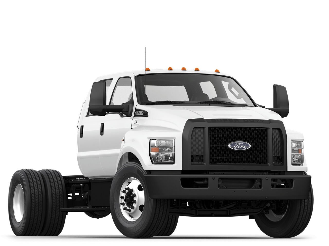 Ford F-750 Super Duty à cadre droit à essence 2027 Blanc Oxford Saint-Jérôme - photo #0
