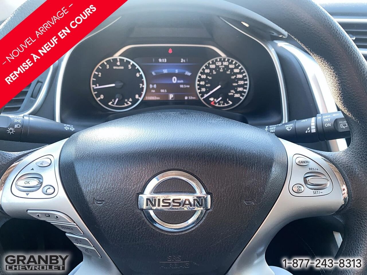 2017 Nissan Murano 4 portes S, Traction avant | 27-0156A Black Granby - photo #13