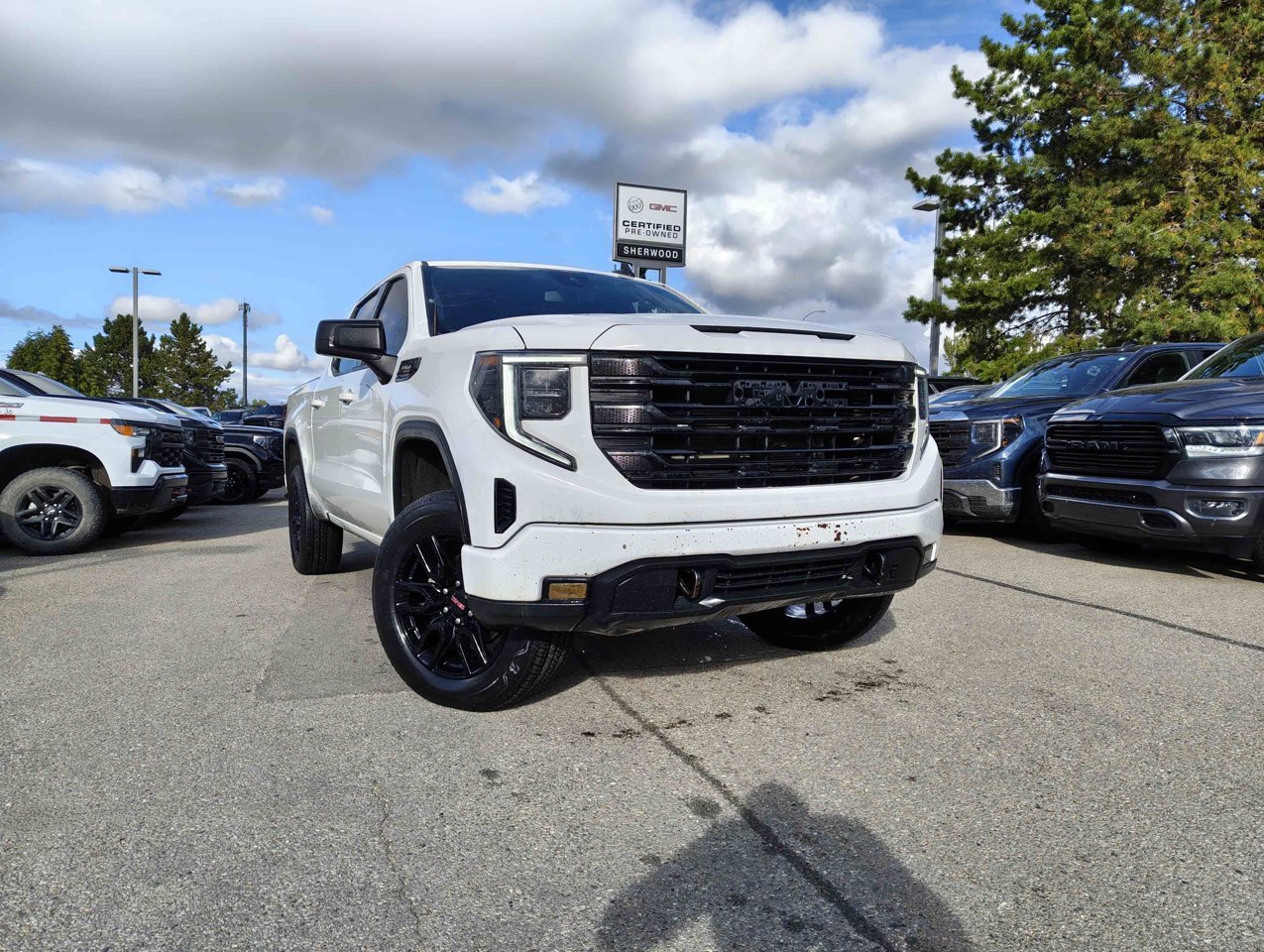 2022 GMC Sierra 1500 4WD Crew Cab 147 Elevation White Sherwood Park - photo #1