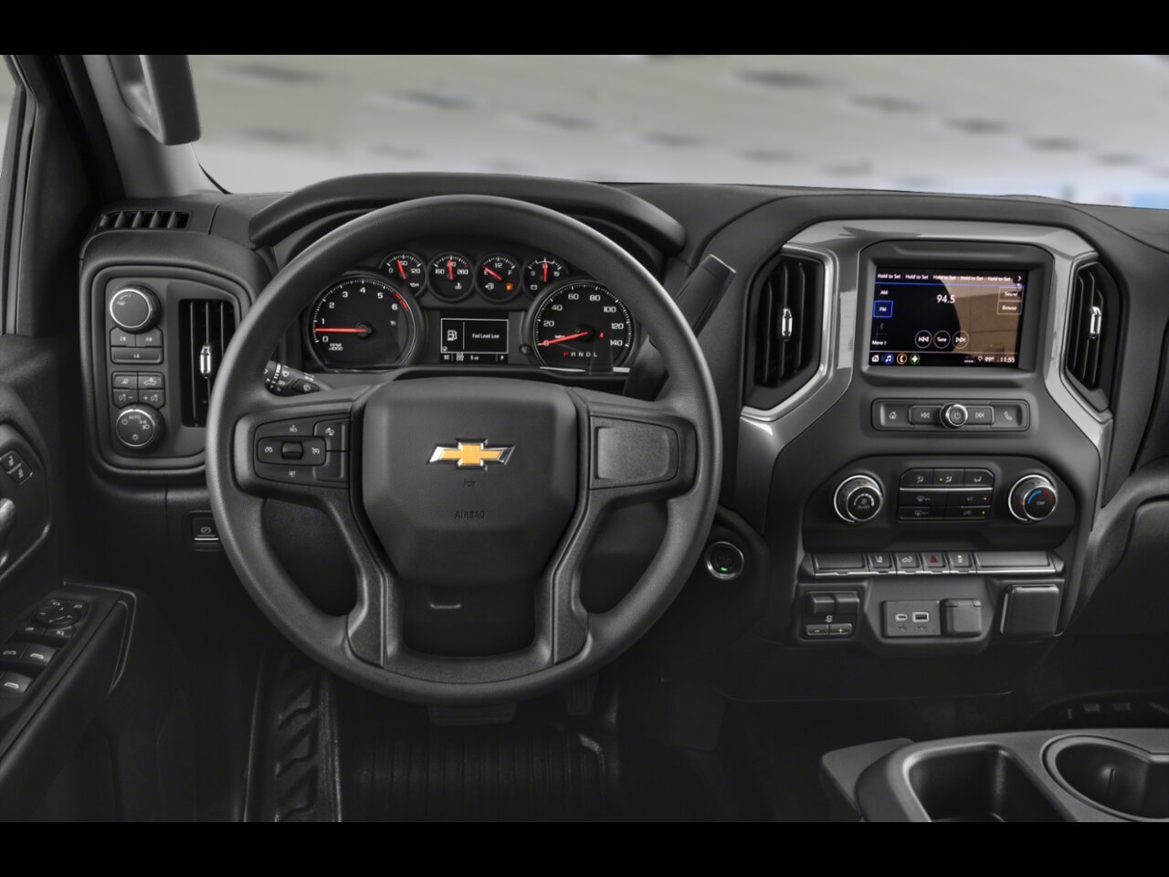 CHEVROLET Silverado 2500HD Custom cabine multiplace 4RM 159 po 2026 Noir Gatineau - photo #4
