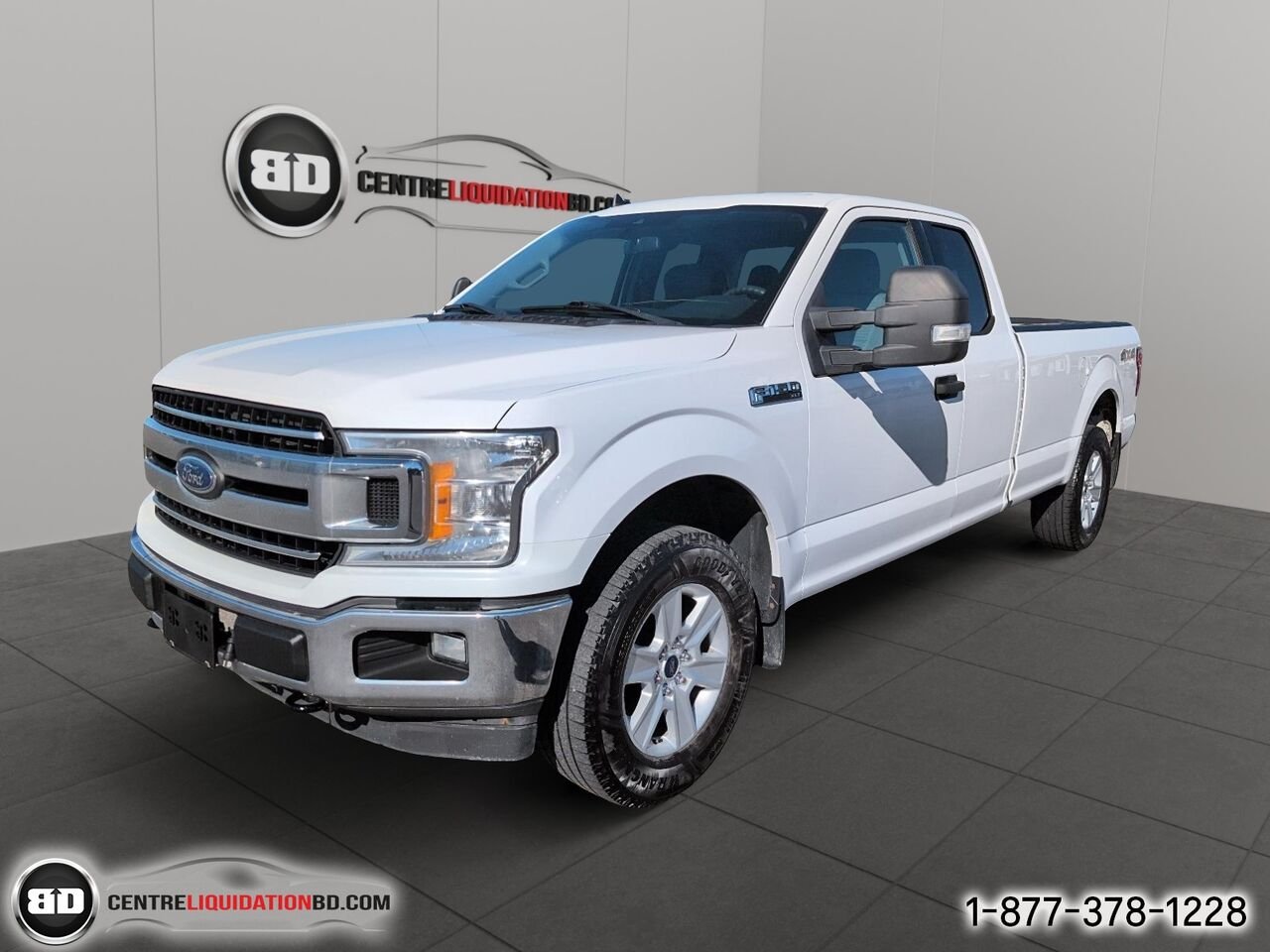 Ford F-150 XLT cabine double 4RM caisse de 8 pi | BD0422 2019 Blanc Granby - photo #0
