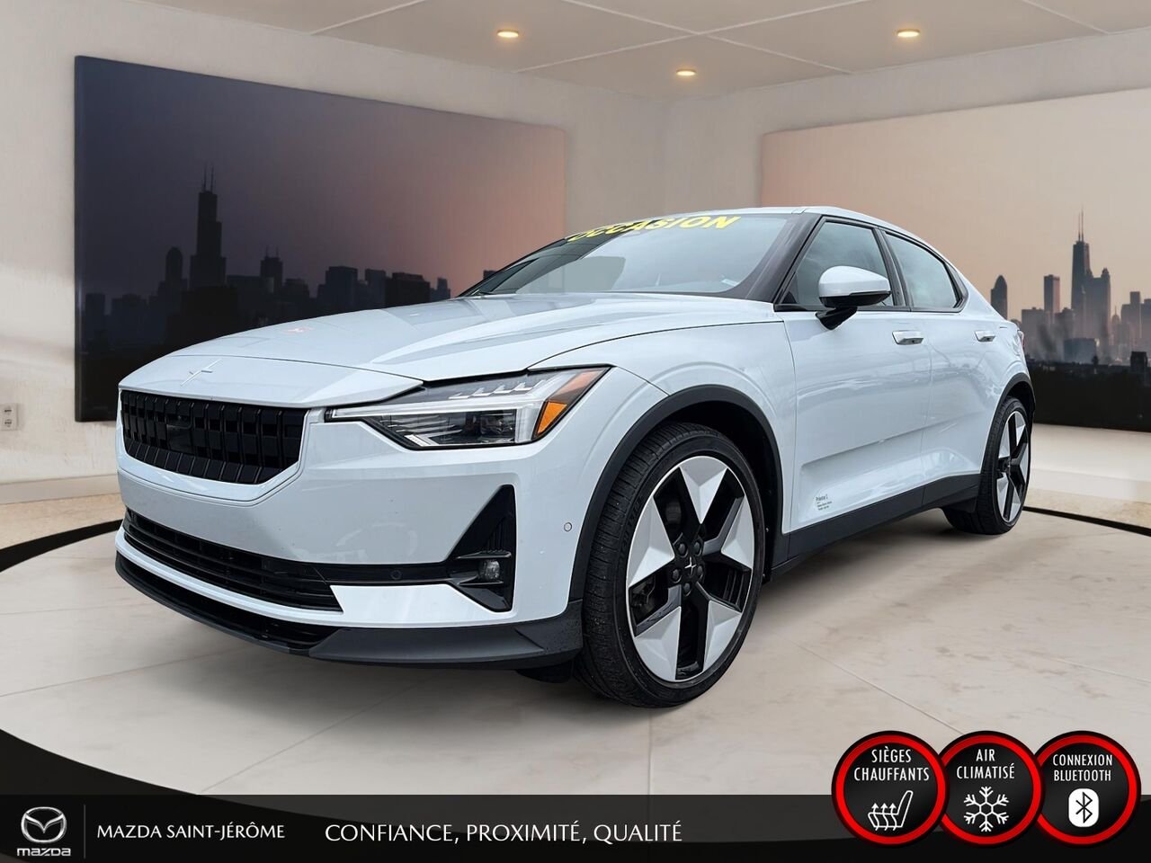 2023 Polestar 2 LONG RANGE DUAL MOTOR | 1 PROPRIÉTAIRE | JAMAIS ACCIDENTÉ | TOIT OUVRANT | CUIR Grey Saint-Jérôme - photo #0