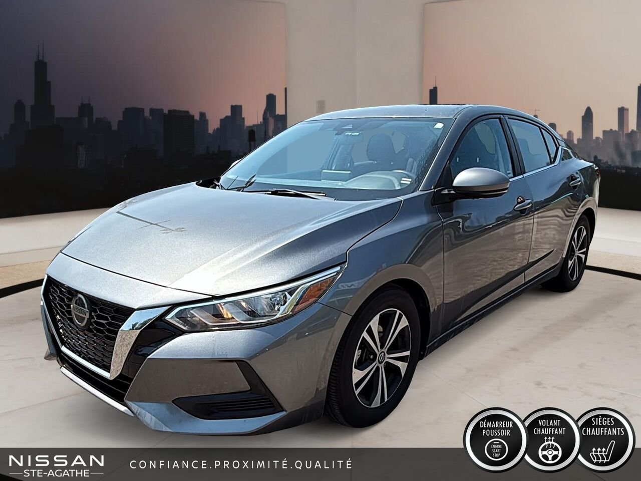 Nissan Sentra SV | UN SEUL PROPRIÉTAIRE | SIÈGES CHAUFFANTS | DÉMARREUR À DISTANCE 2020 Gris Saint-Jérôme - photo #0