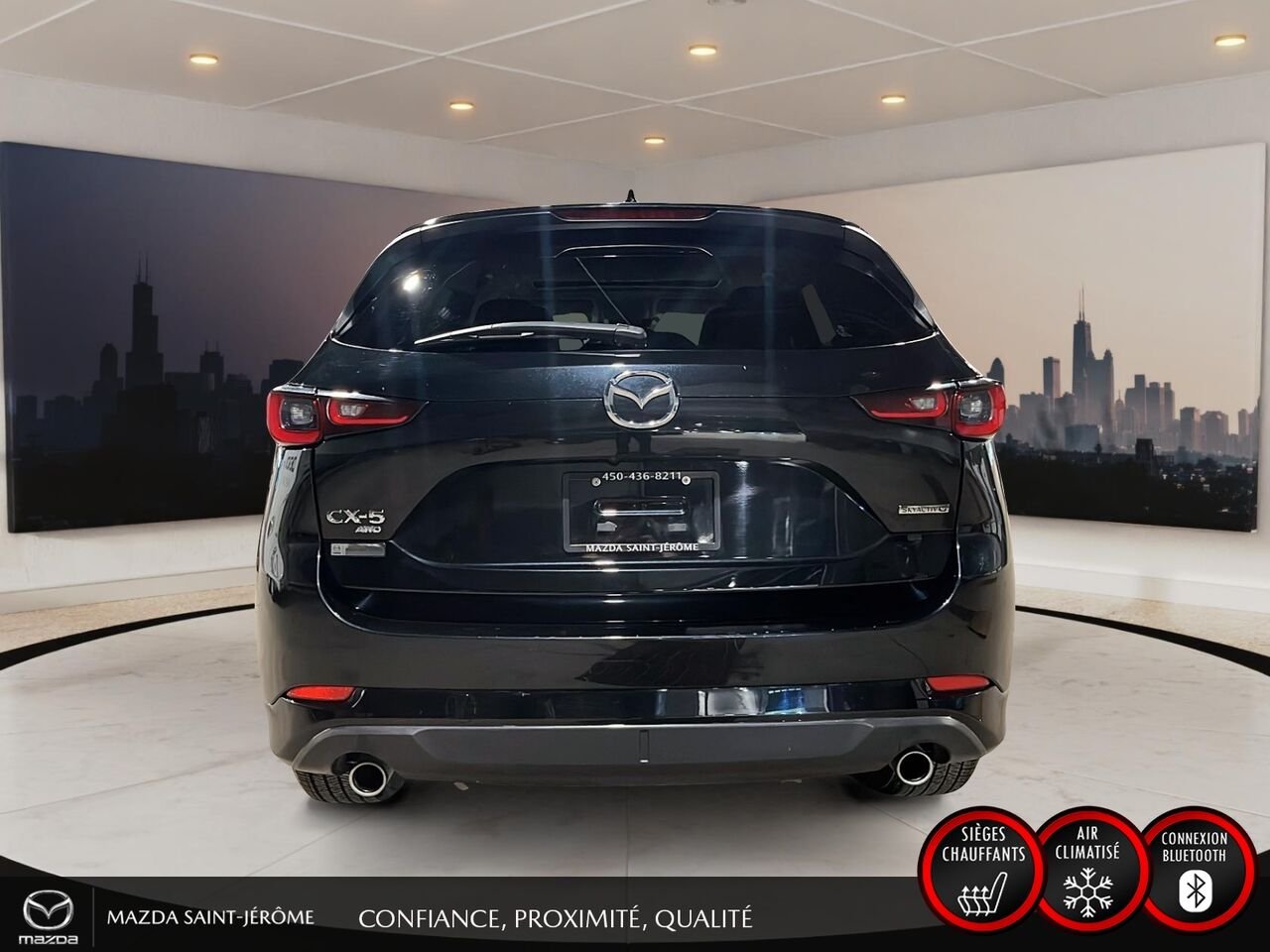 Mazda CX-5 GT | TOIT OUVRANT | CUIR | AWD | 2025 Noir Saint-Jérôme - photo #6