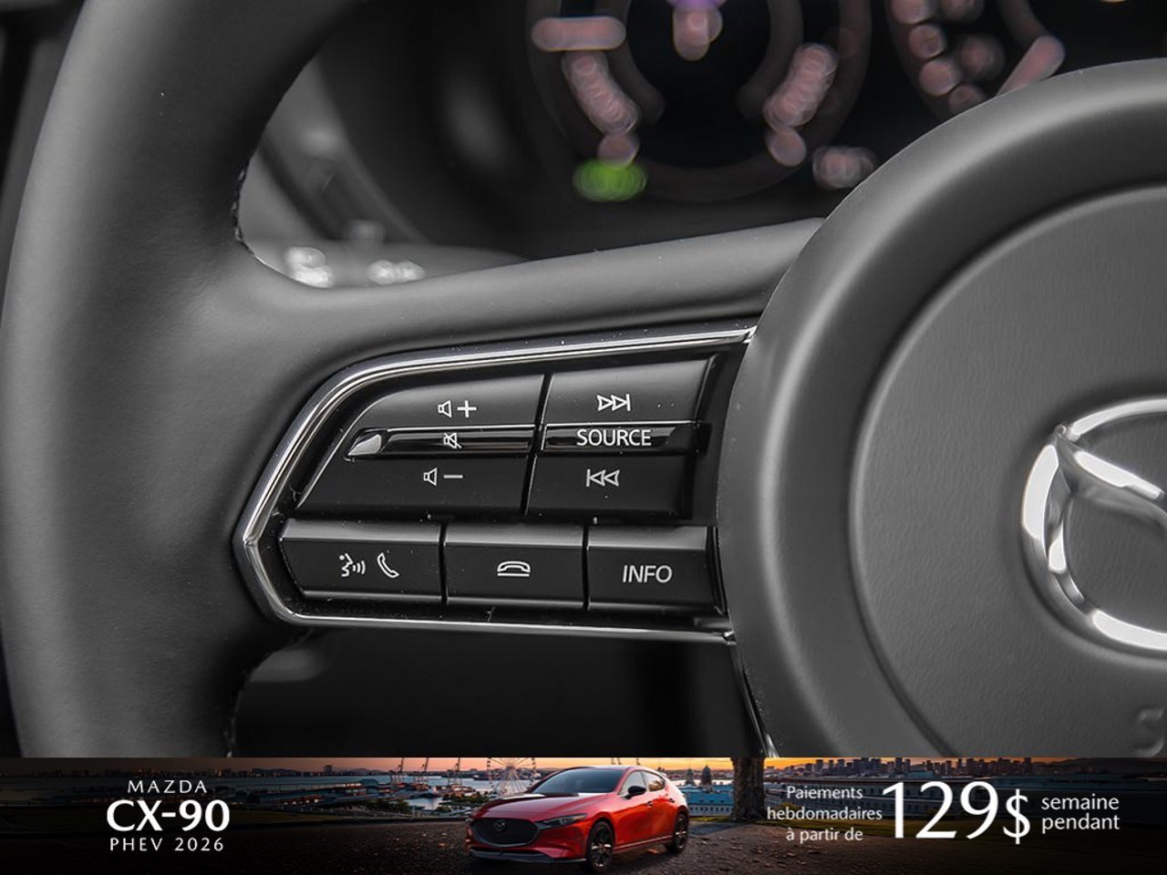 Mazda CX-90 hybride rechargeable JM3KKCHA5T1408937 2026 Gris mécanique métallisé Mirabel - photo #16