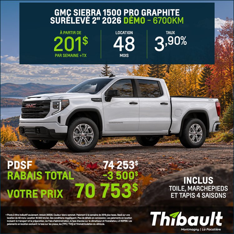 Thibault gm montmagny promo octobre Sierra PRO 2027 1