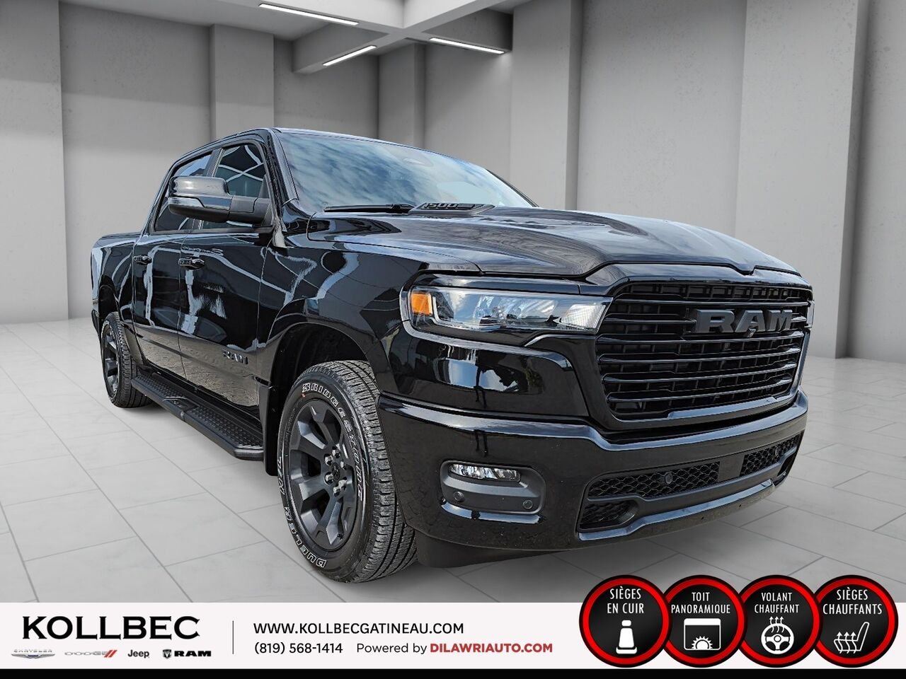 RAM 1500 SPORT 26861 | Sport Crewcab 4x4 2025 Noir Gatineau - photo #12
