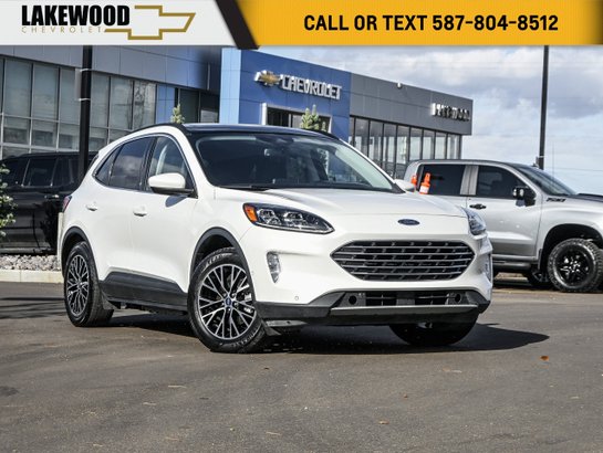 2022 Ford Escape Titanium Plug-In Hybrid PHEV 650A FWD 2.5L | Panoramic Sunroof White