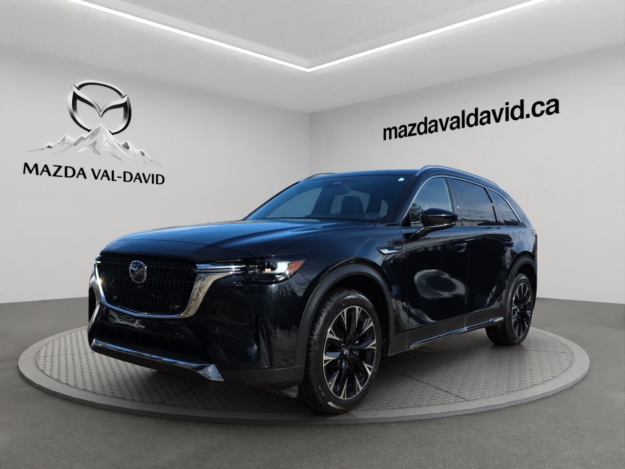 2026 Mazda CX-90 PHEV GT PHEV, toit pano, cuir, sièges ventilés Jet Black Mica Val-David - photo #0