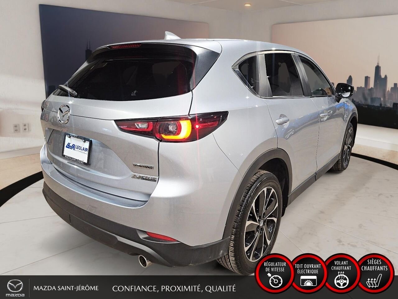 2023 Mazda CX-5 GS LUXURY | TOIT OUVRANT | CUIR | AWD | Silver Saint-Jérôme - photo #5