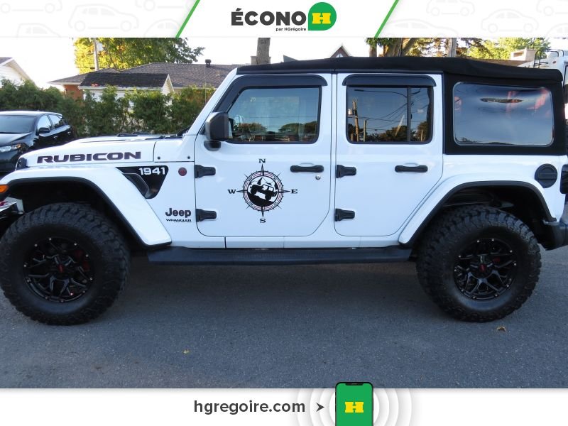 Jeep Wrangler Unlimited Rubicon AUTO A/C CUIR NAV MAGS CAM RECUL 2018 Blanc