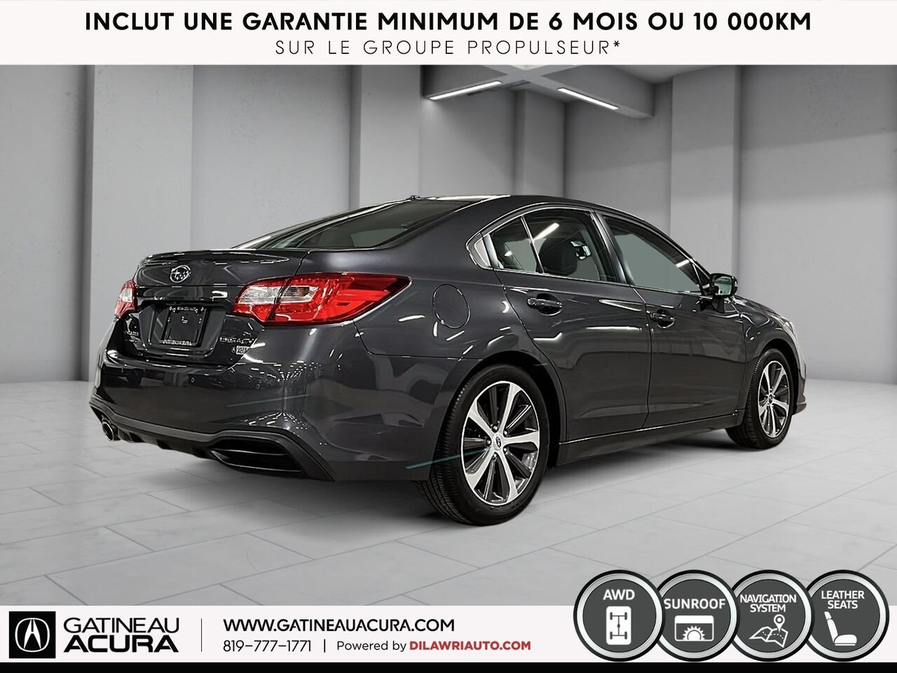 2019 Subaru Legacy 2.5i Limited AWD Grey Gatineau - photo #15
