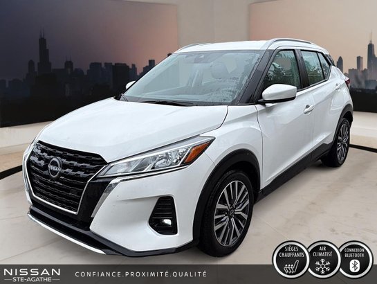 Nissan Kicks SV TA | 1 PROPRIÉTAIRE | JAMAIS ACCIDENTÉ | VOLANT CHAUFFANT | DÉMARRAGE À DISTANCE | CARPLAY 2024 Blanc