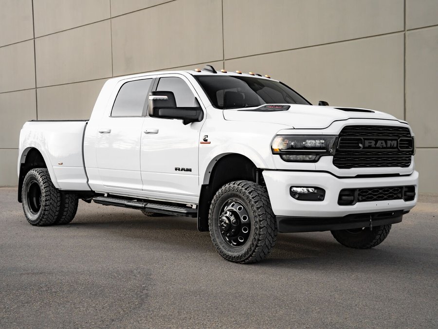 2023 Ram 3500 Limited | Front End PPF | Mega Cab Night Edition | 5th Wheel Prep | Harmon Kardon Sound System White