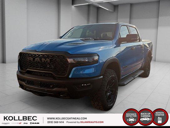2026 RAM 1500 Rebel cabine d'équipe 4x4 caisse de 5 pi 7 po Hydro Blue Pearl