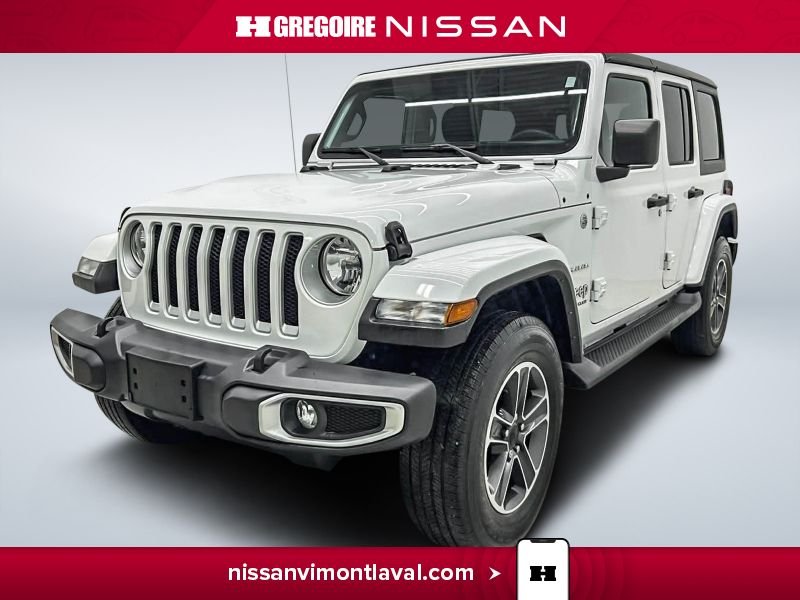 Jeep Wrangler VY3647 | Sahara 4x4 TOIT DUR CARPLAY 4 PORTES 2023 Blanc Laval - photo #2