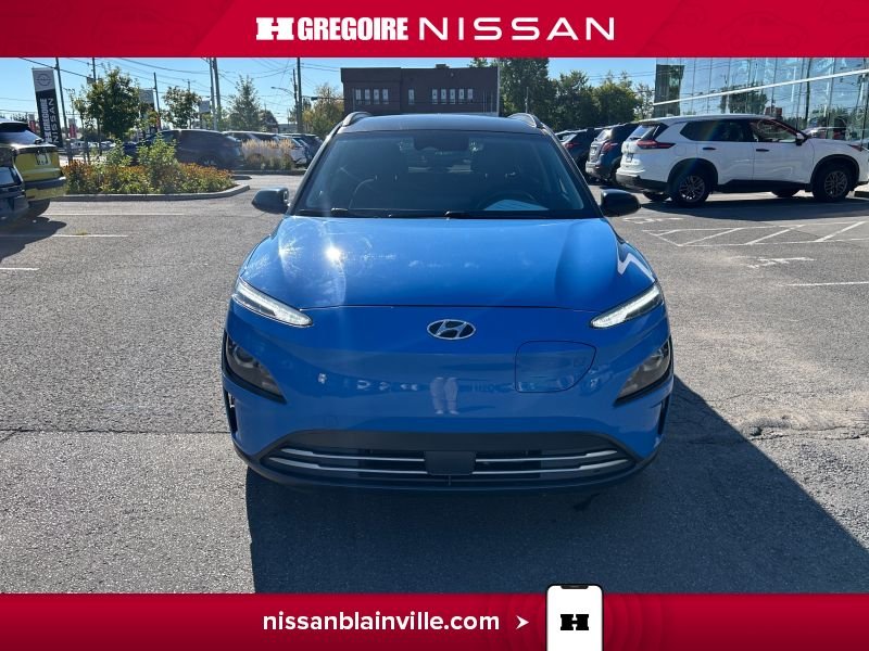 Hyundai Kona BA6389 | Preferred 100% électrique 415 km autonomie 2022 Bleu Laval - photo #4