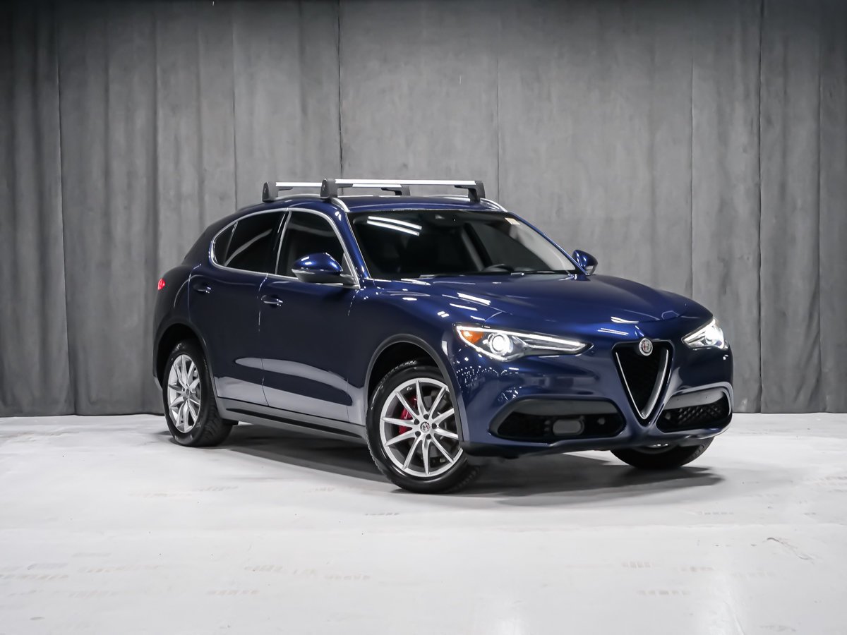 Alfa Romeo Stelvio Ti BARRE DE TOIT DÉMARREUR A DISTANCE 2018 Bleu Montréal - photo #1