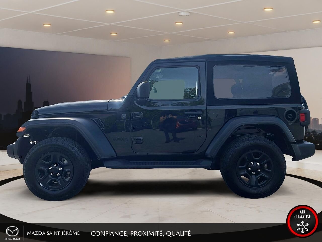 Jeep Wrangler Sport 2 PORTES | TOIT SOUPLE | 4x4 | AUTOMATIQUE | V6 2024 Noir Saint-Jérôme - photo #10