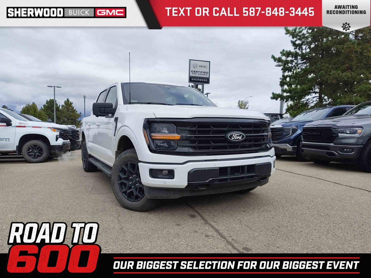 2025 Ford F-150 XLT 4WD SuperCrew 5.5' Box White Sherwood Park - photo #0