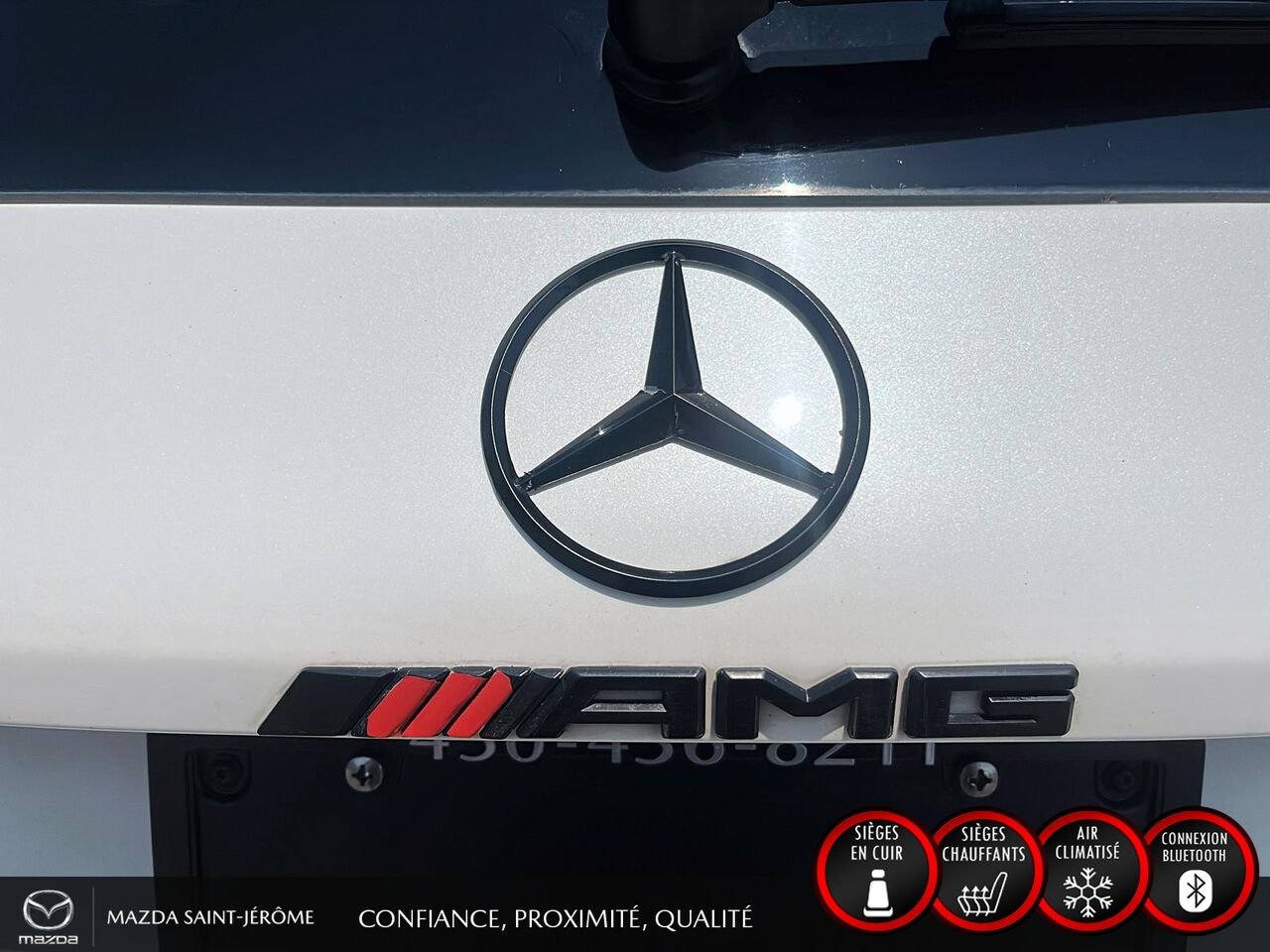 Mercedes-Benz GLC GLC 63 S AMG | CUIR ROUGE | TOIT PANORAMIQUE | 2019 Blanc Saint-Jérôme - photo #7
