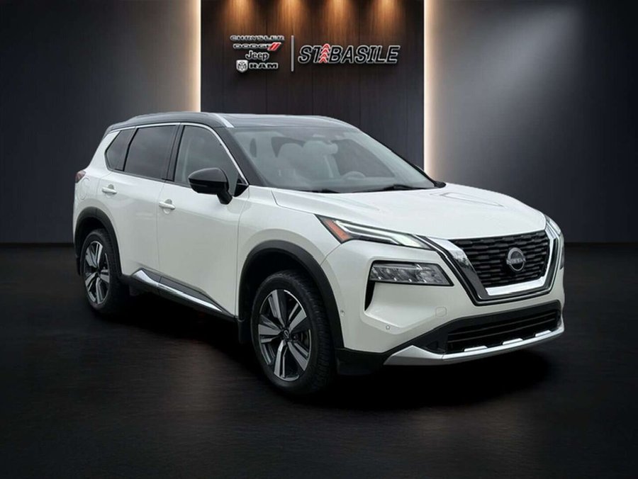 2023 Nissan Rogue PLATINUM, AWD, CUIR, TOIT PANO, DEMARREUR ++ White