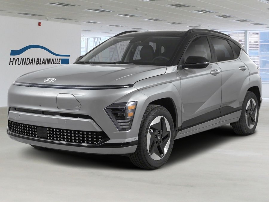Hyundai Kona électrique 2026 2026 Gris cybernétique avec toit Noir abyssal