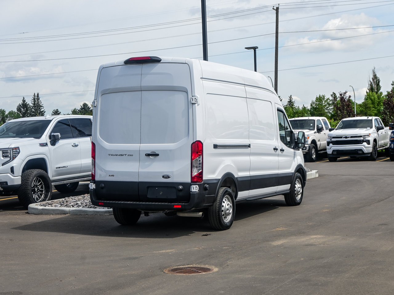 2025 Ford Transit Cargo Van T-250 148 Hi Rf 9070 GVWR AWD White Sherwood Park - photo #12