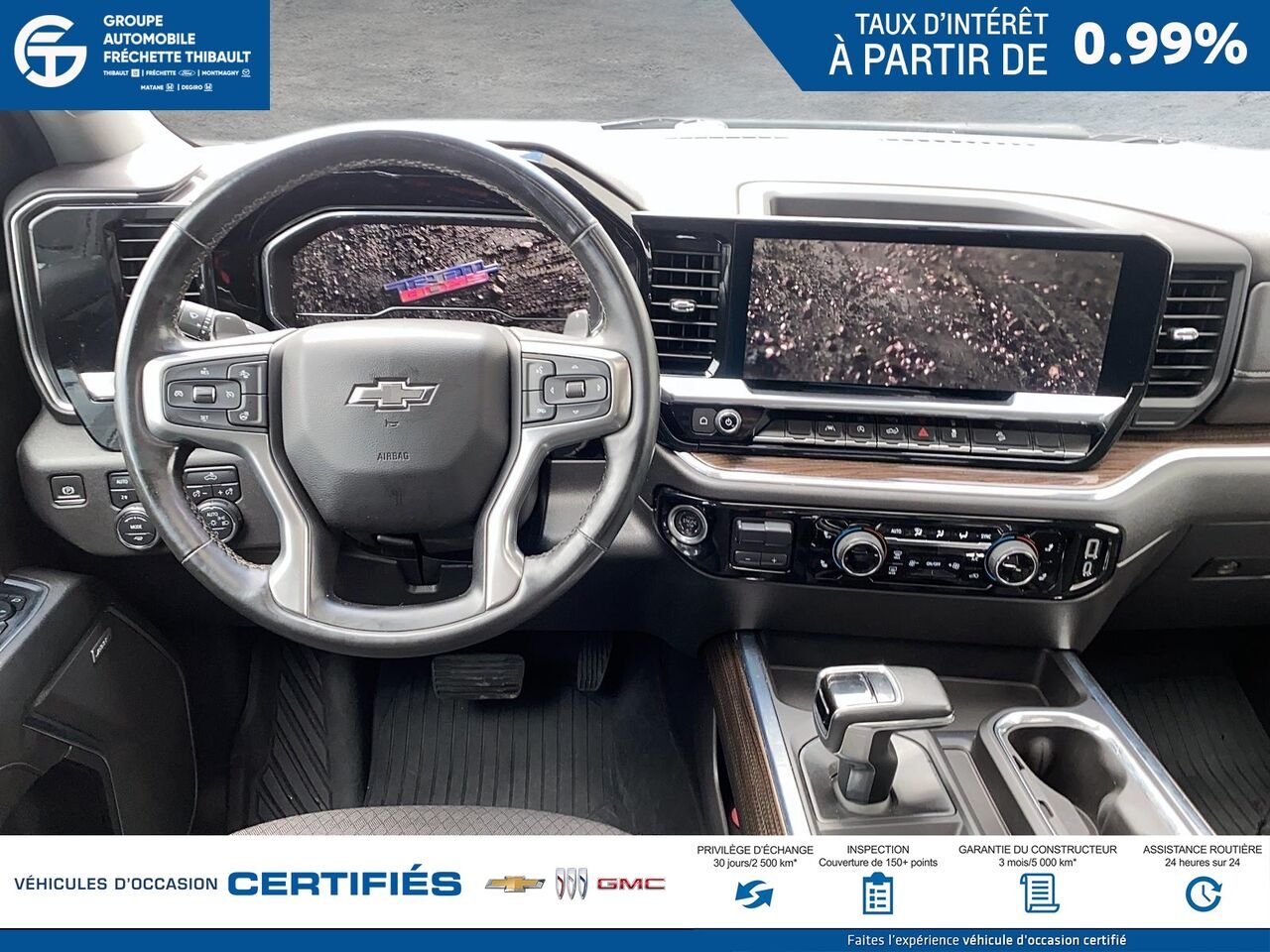 CHEVROLET SILVERADO LT Trail Boss cabine multiplace 4RM 157 po 2024 Blanc Montmagny - photo #8