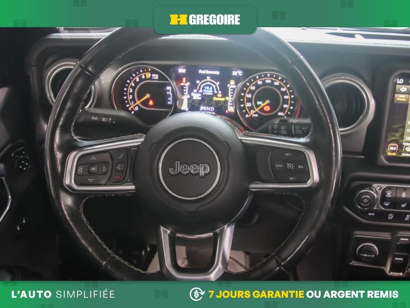 Jeep Wrangler 729636 | Unlimited Sahara 4WD AUTO A/C MAGS NAV CAM RECUL B 2022 Gris Laval - photo #23