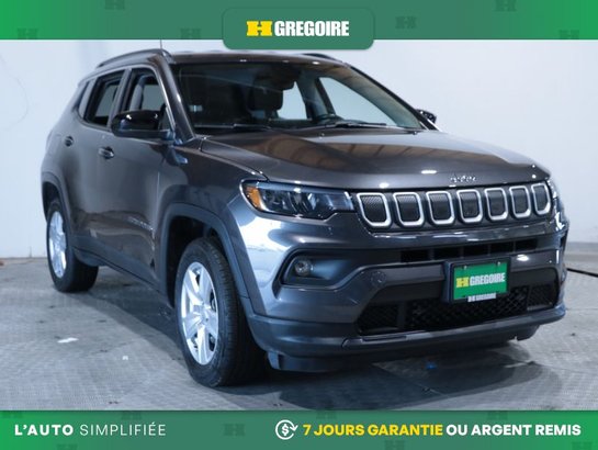 Jeep Compass NORTH AWD AUTO A/C CUIR NAV GR ELECT MAGS CAM RECU 2022 Gris