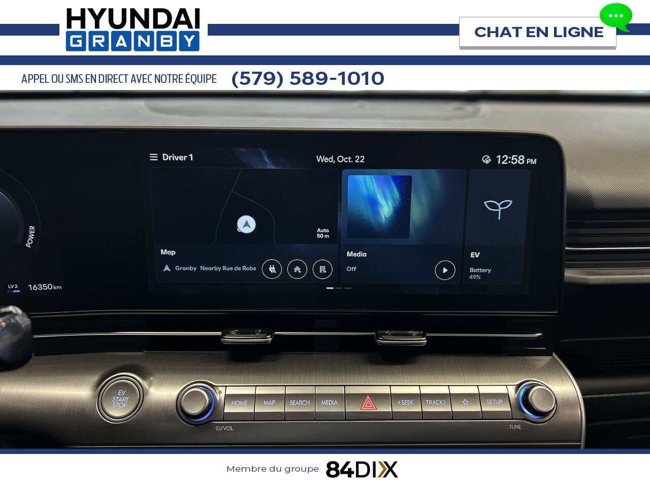 Hyundai Kona électrique 2025 Bleu Granby - photo #15
