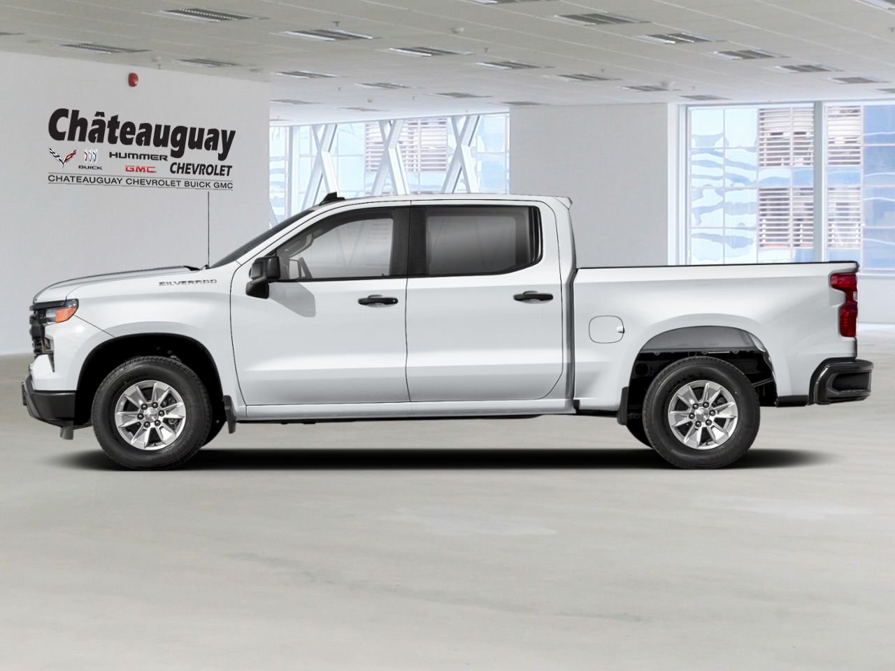 CHEVROLET Silverado 1500 Custom cabine multiplace 4RM 147 po 2026 Blanc sommet Châteauguay - photo #1