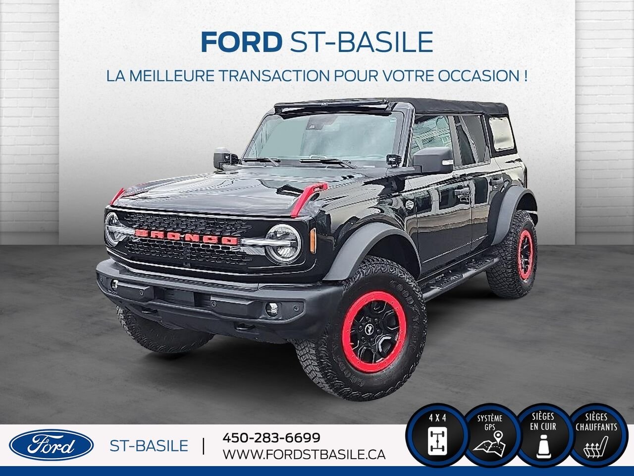 2022 Ford BRONCO Black Saint-Basile-le-Grand - photo #0