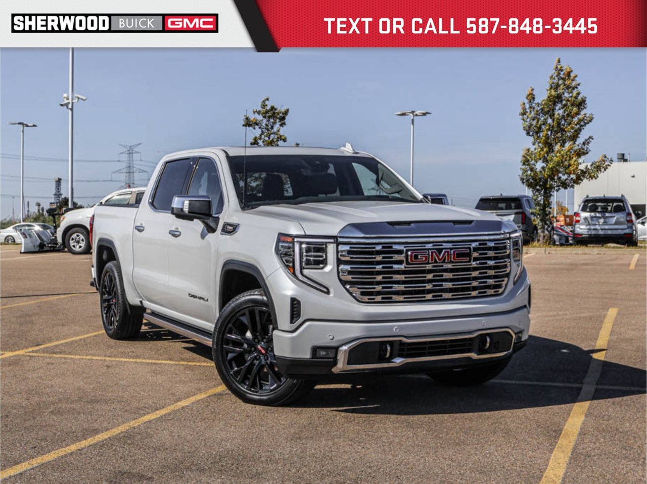 2025 GMC Sierra 1500 4WD Crew Cab 147 Denali White Sherwood Park - photo #0