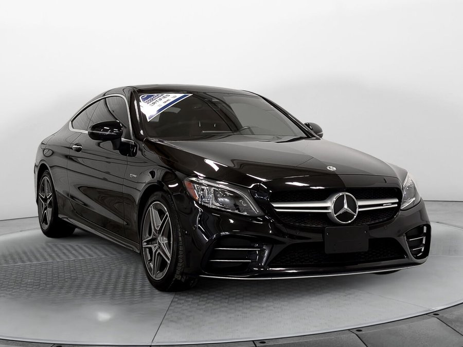 MERCEDES C 43 AMG Coupe Toit Pano Bas Km AWD 2022 Noir